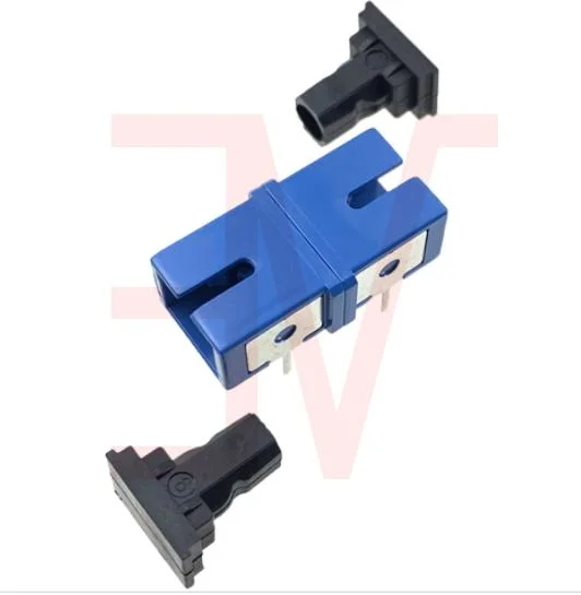 SC/PC Single Core Split Earless Flange Fiber Optic Adapter