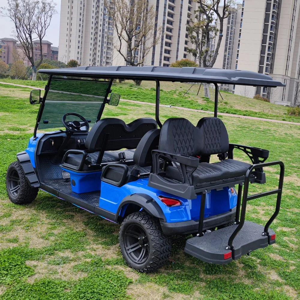 2023 New Model 6 Seats 72V 7.5kw Lithium Battery Electric Lifted off Road Golf Cart