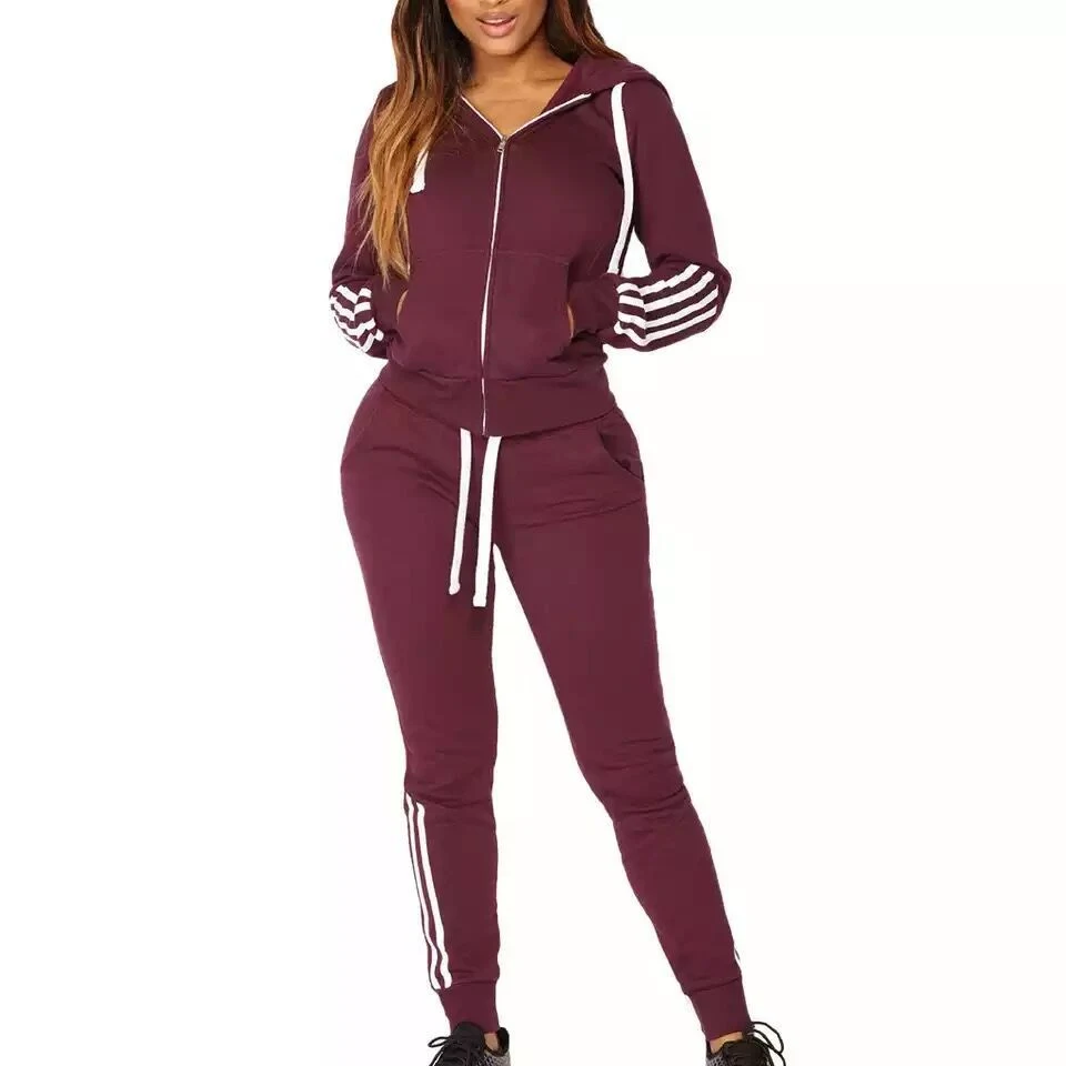 Wholesale/Supplier New Arrival Fashion Casual Sports Suit 2 Piece Sets Tracksuits Baggy off Shoulder Sexy Long Sleeve Crop Tops Sweater