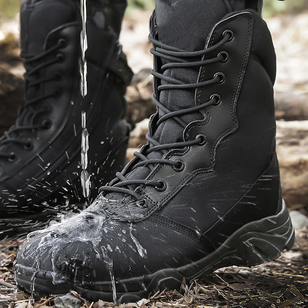 Chaussures de randonnée imperméables en cuir de qualité supérieure avec fermeture à lacets