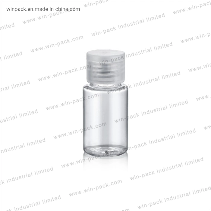 Frasco de vidro transparente forma redonda com tampa de discoteca para uso pessoal do Óleo Essencial hidratantes vaso de 15ml de 30ml