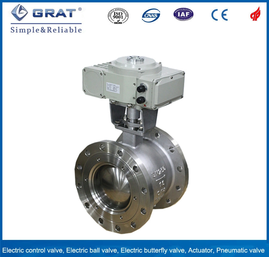 Grat Ce Testified Soft Sealing Electric Trunnion Ball Valve