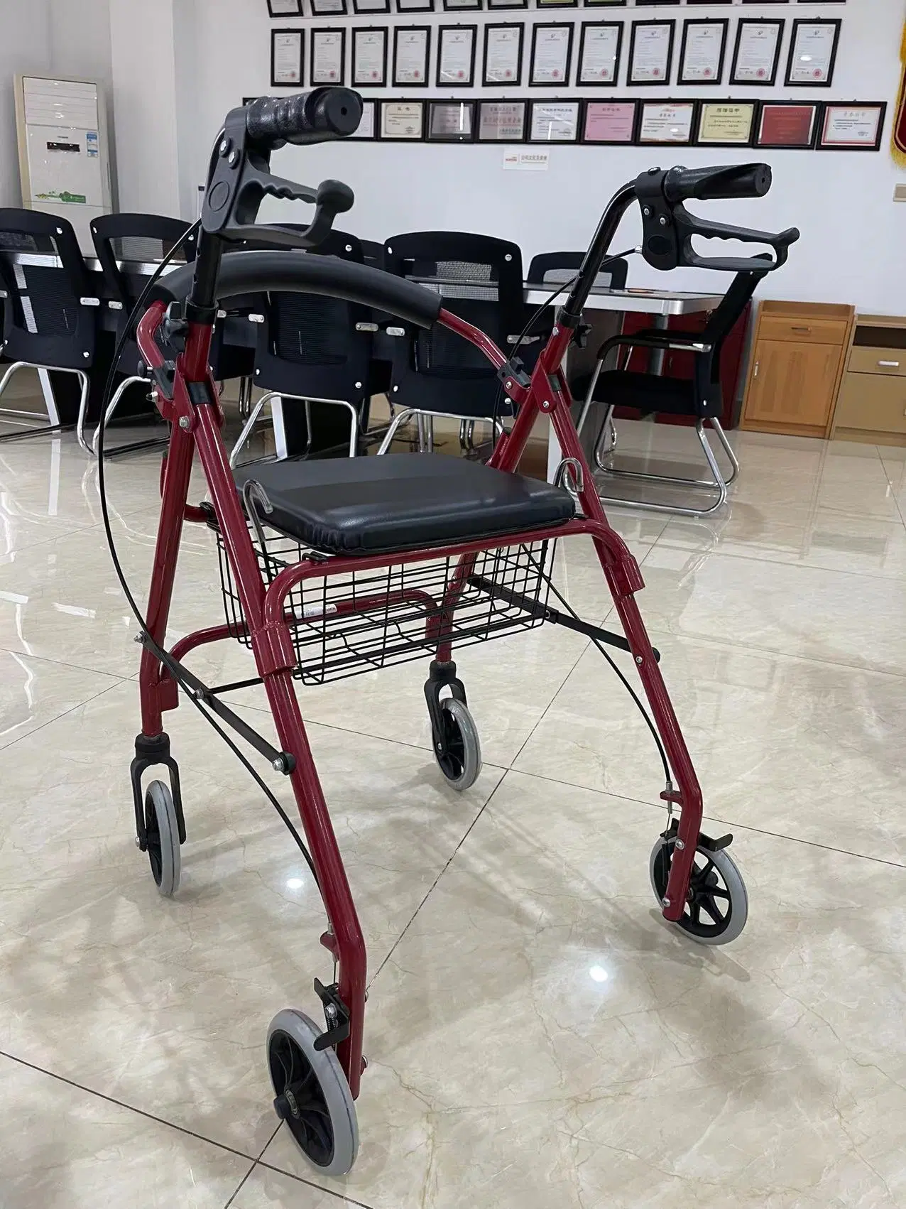 Manufacturer of Disabilities Equipments Rollator Crtuch Aluminum Walker Cane for The Disabled