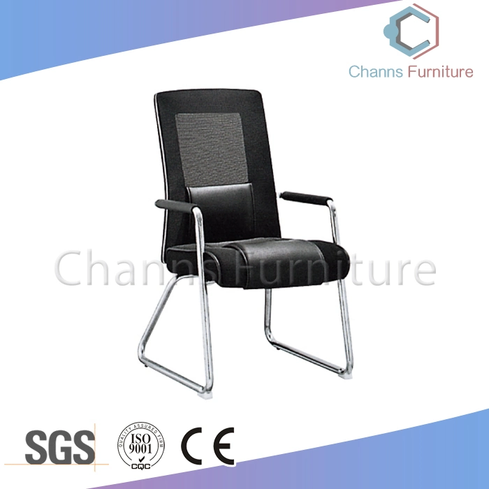 Malha de couro preto populares a cadeira de escritório Cadeira de Conferência (CAS-CE1888)