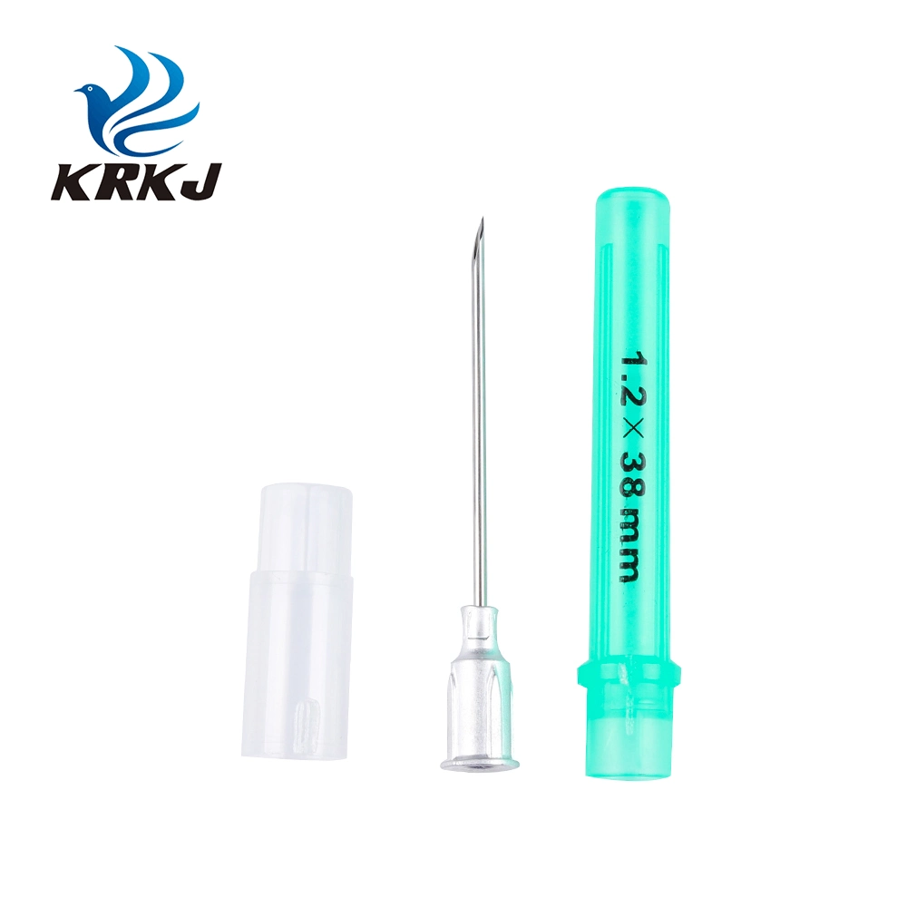 Aluminum Hub Hypodermic Veterinary Injection Stainless Steel Needles for Animal