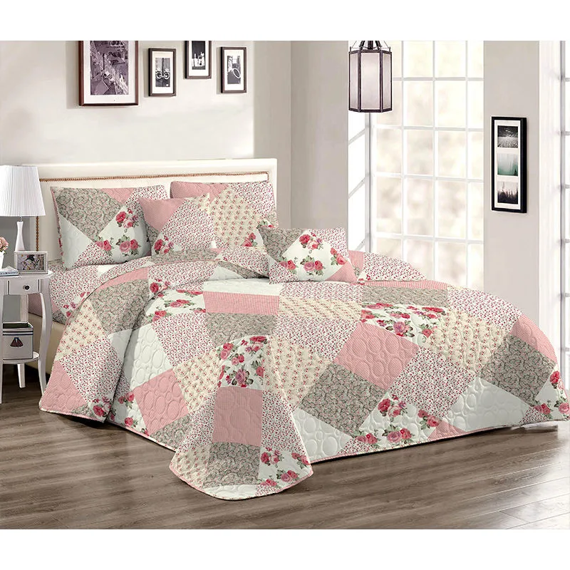 Customize Home Flower Style Lightweight Comforter Reversible Bedspread Quilt for All Season