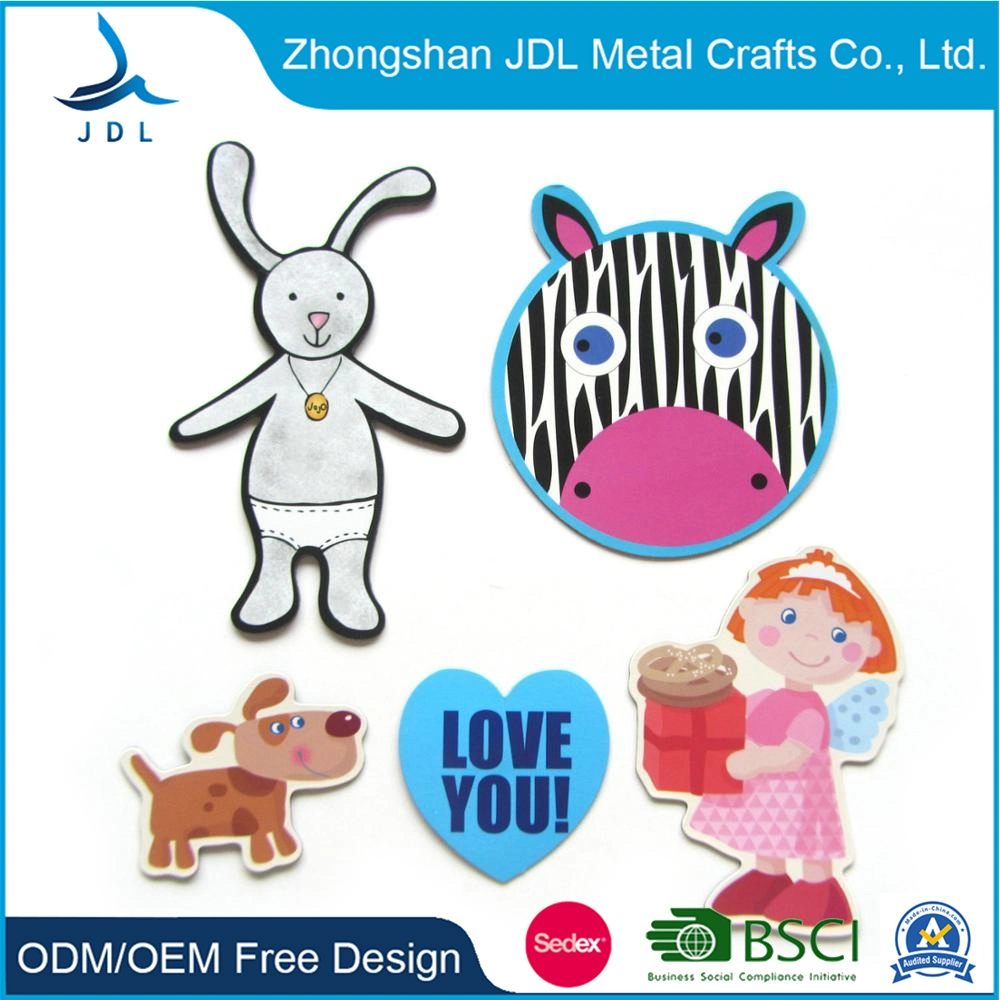 Fashionable Custom Cartoon Figurine Printing Paper Fridge Magnet as Souvenir