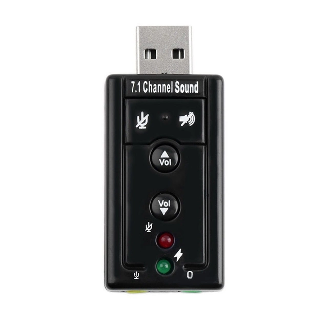 Carte son USB 2.0 7.1 canaux virtuelle Simulation 3D