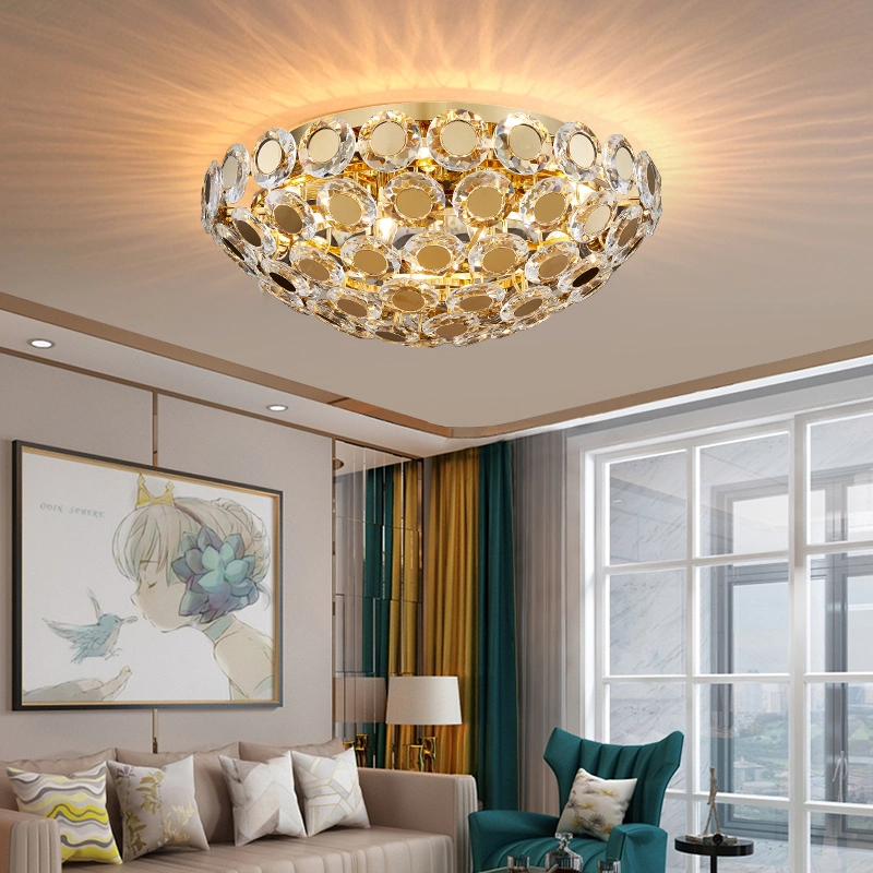 Modern LED Crystal Chandelier Luxury Gold Ceiling Lamp (WH-CA-52)