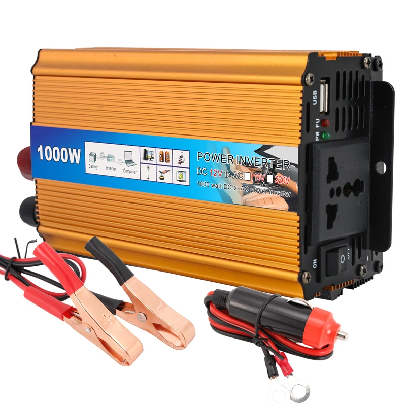 Home Inverter 12V 220V 1000W Power Inverter con integrado Cargador de batería