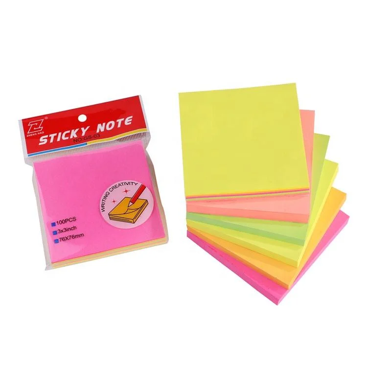 Custom Promotional Cute Sticky Note Memo Pad Organizer Paper Sticky Notes