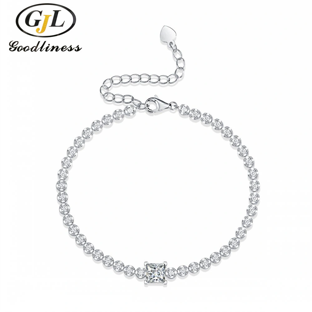 Top-Seller Fashion Sterling Silver Bracelets Moissanite Jewelry