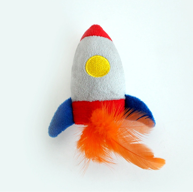 Wholesale/Supplier of New Aviation Series Cat Teasing Toys, Small Rocket Flying Saucers, Self Promotion Interactive Plush Toys