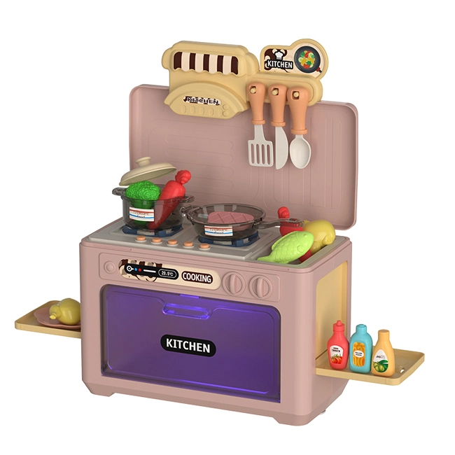 Prétendre jouer heureux Cuisine Cuisine Micro-ondes multifonctions Set jouet créatif Appliance Appliance en plastique pour les enfants Les enfants jouet