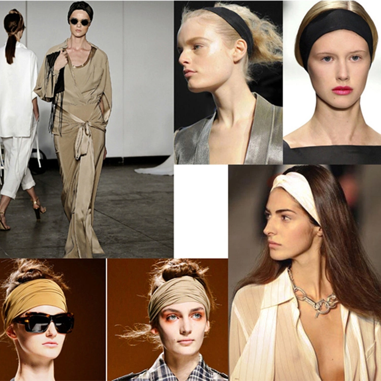 Wholesale/Supplier Custom 100% Mulberry Silk Elastic Headband Gift Box Womens Designer Silk Headbands