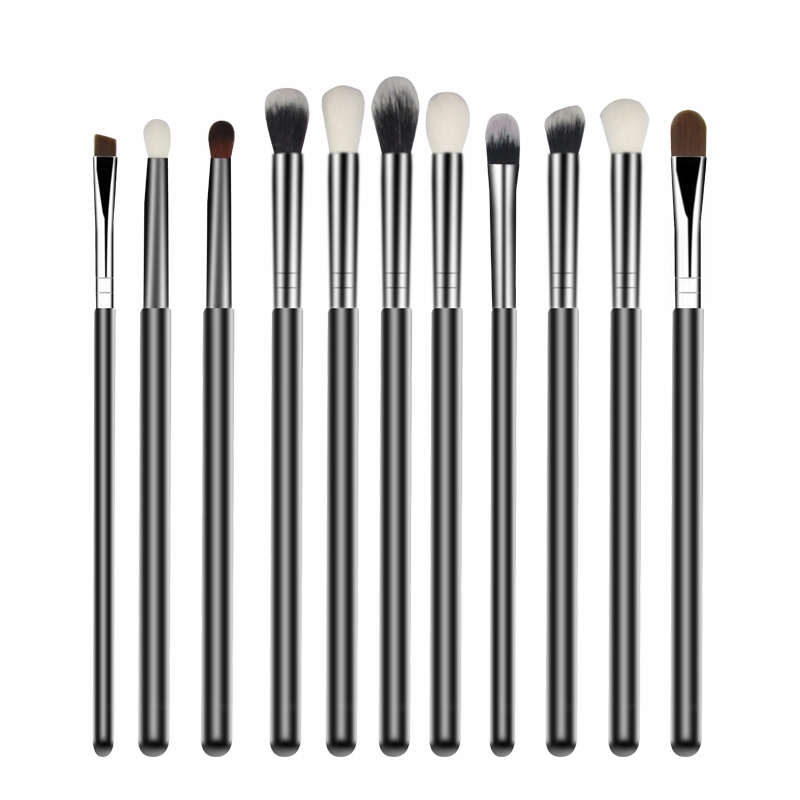 New 13 Black Makeup Brushes Blush Eye Brush Bright Black Handle Makeup Full Set of Beauty Tools in Stock