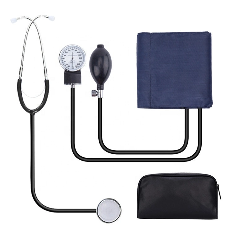 Medical Standard Manual Aneroid Sphygmomanometer with Single or Dual Stethoscope