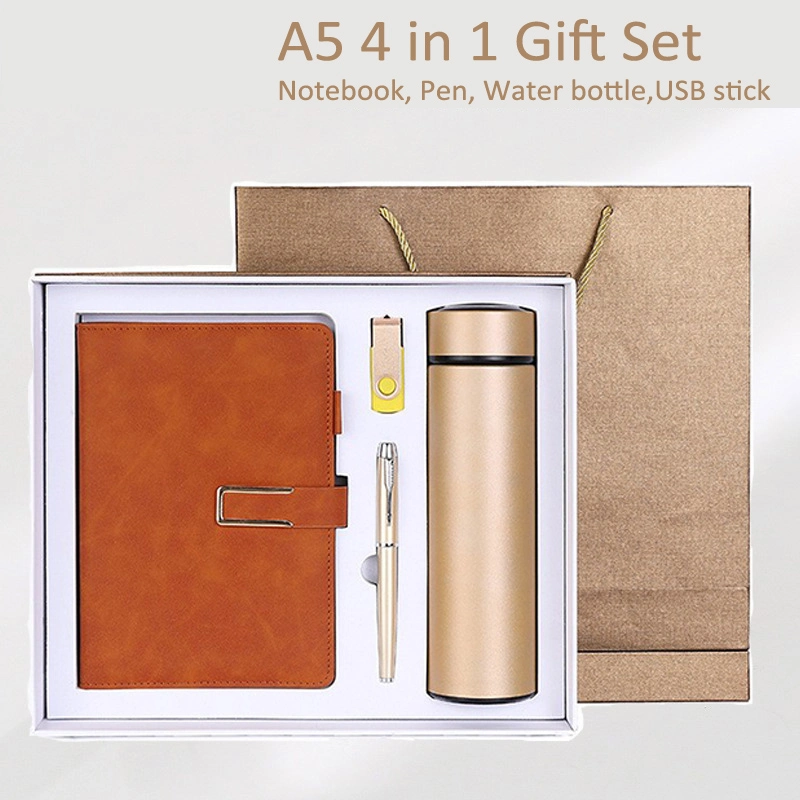 Weihnachten maßgeschneiderte Corporate Business Notebook Premium Box Flasche Stift USB Geschenksets