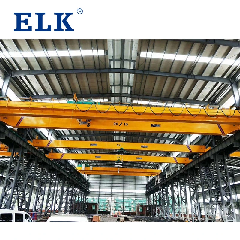 Elk High Quality Double Girder Overhead Bridge Crane