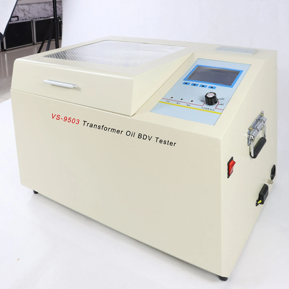 Fully Automatic Transformer Oil BDV Dielectric Strength Tester 80kv 100kv Transformer Oil BDV Analyzer Breakdown Voltage Meter