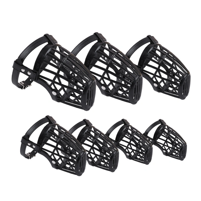 Strong Plastic Dogs Muzzle Basket Design Anti-Biting Pet Accessories