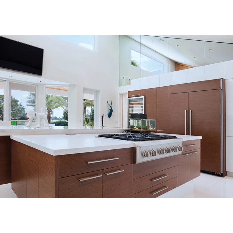 Luxury White Shaker PVC Modern High Gloss Acrylic Designs Kitchen Cabinet Sets Made in China