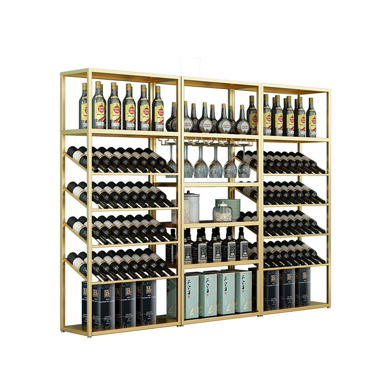 Best Sale Gondola Supermarket Wine Display Shelf