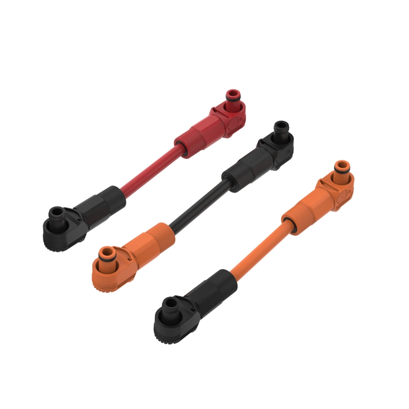 200A IP67 Plastic Red Black Orange Battery Storage Connector Energy Storage Cable