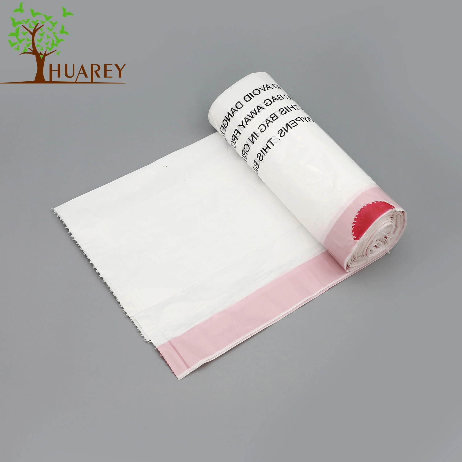 HDPE/LDPE Drawstring Trash Bag on Roll Plastic Garbage Bag