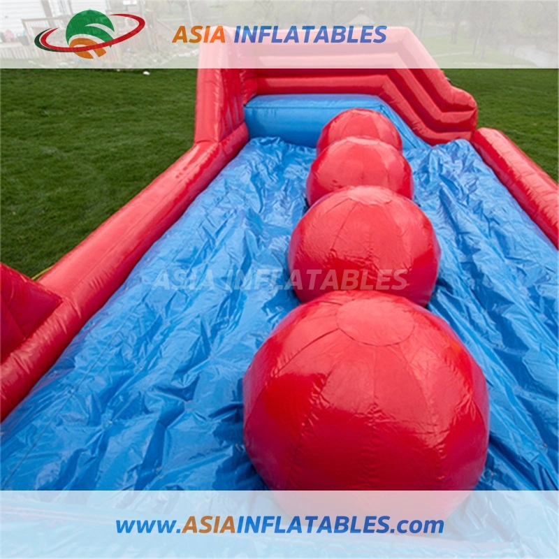 Outdoor Interactive Aufblasbare Wipe Out Red Ball Spiele zum Verkauf