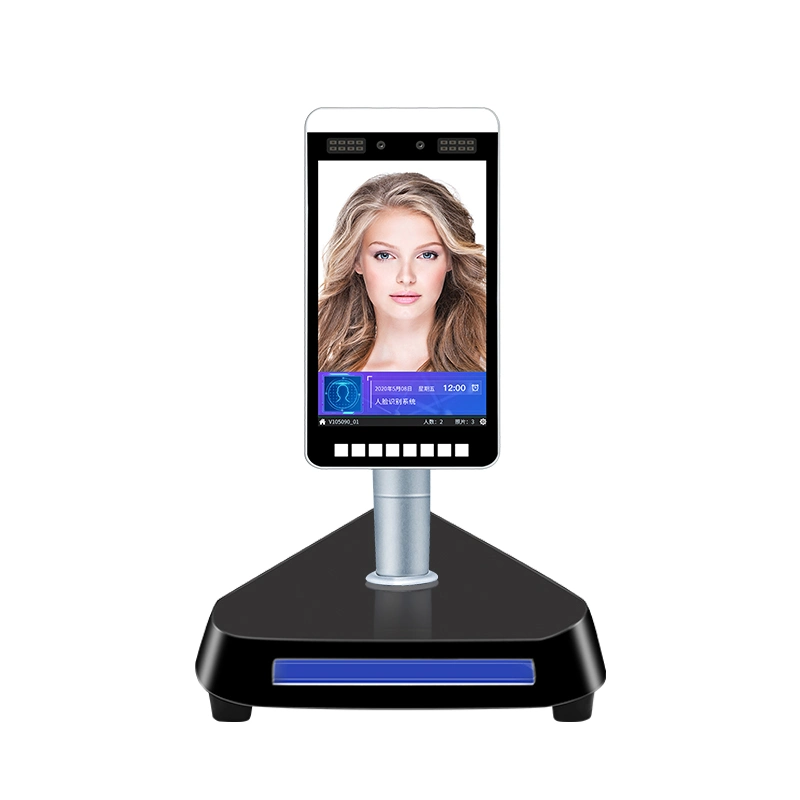 Intelligent Face Recognition Temperature Measuring Machine Free Sdk Turnstile Gate System Card Reader Security Entance Gates