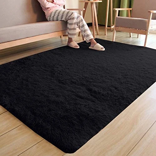 Tapis ultra-doux tapis à poils longs pour salon de chambre, tapis moderne en peluche Fuzzy et Shaggy pour fille Room Boys nursery Kids salle de jeux Décoration maison