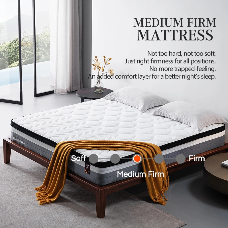 Full Size Furniture Hotel Bed Queen King Size Compressed Memory Foam Soft Spring Orthopedic Mattress