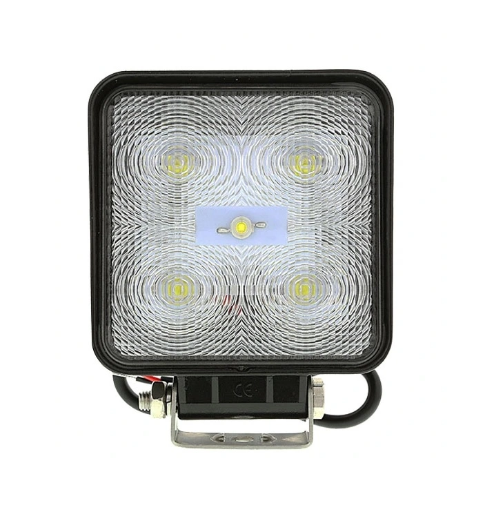 Barra de LED 4 cuadrados luz LED de trabajo para la Moto off-road Alta Baja 4X4 Quadrado Redondo inundación Spot Coche Faro LED 5pcs 3W LED Barra de LED LED de luz de faro.