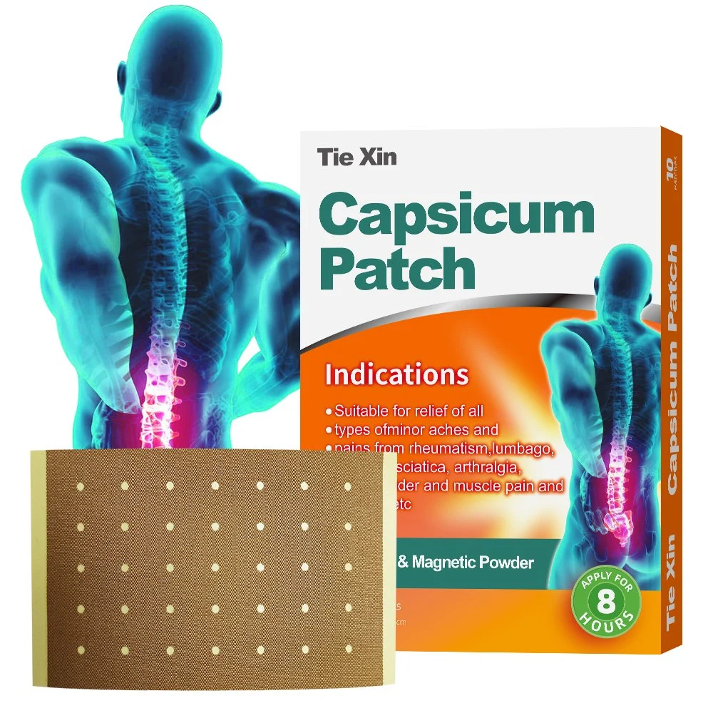 Medical Pain Relief Patch Capsicum Plaster Herbal Body Pain Relief Capsicum Plaster for Back Muscle Joint Neck Knee Pain Relief