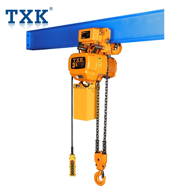 Waterproof Single Speed Suspended Electric Chain Hoist 3 Ton