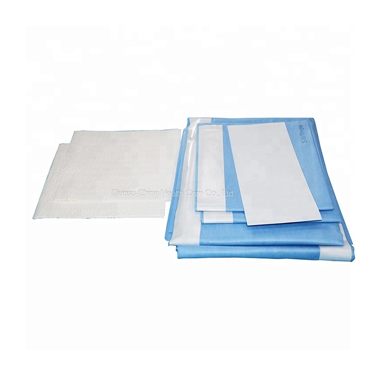 Medical Supplies Disposable Surgical Kits Cesarean Drape Set C-Section Surgical Packs for Hospital Ues