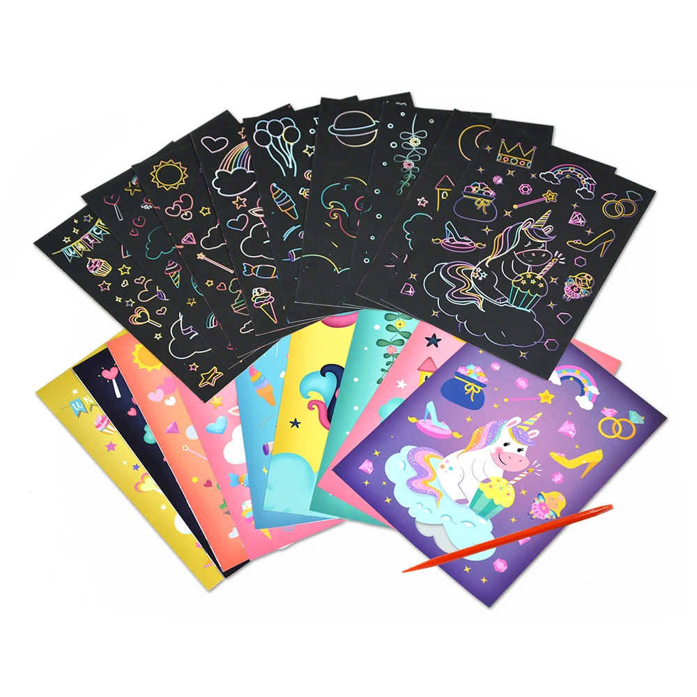 Papel de rasca arco iris creativo Magic Art Note-Space/Astronaut