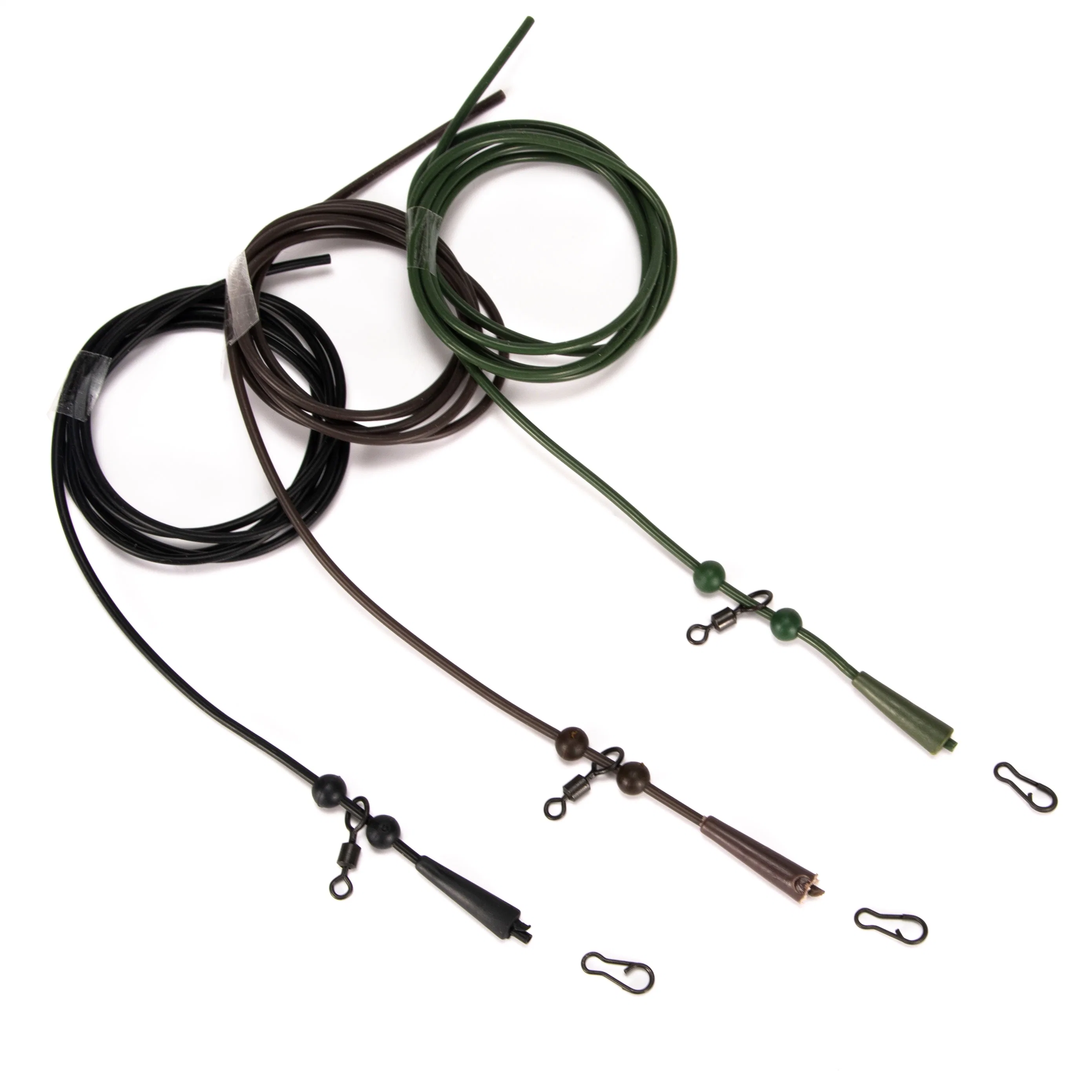 Helicopter Rig Tubing Sleeves Tail Rubber Chod Rig Bead Chod Rig Roling Swivel Clips Kit Carp Fishing Accessories Set