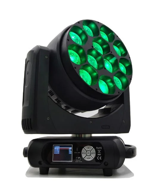 Rigeba Disco DJ Stage New Arrival 12*40W LED Zoom Moving Head Light for Party