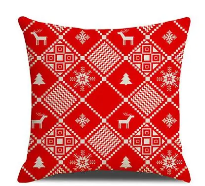 Cross Border Linen Pillowcase for Christmas, Household Products, Waist Cushion and Cushion