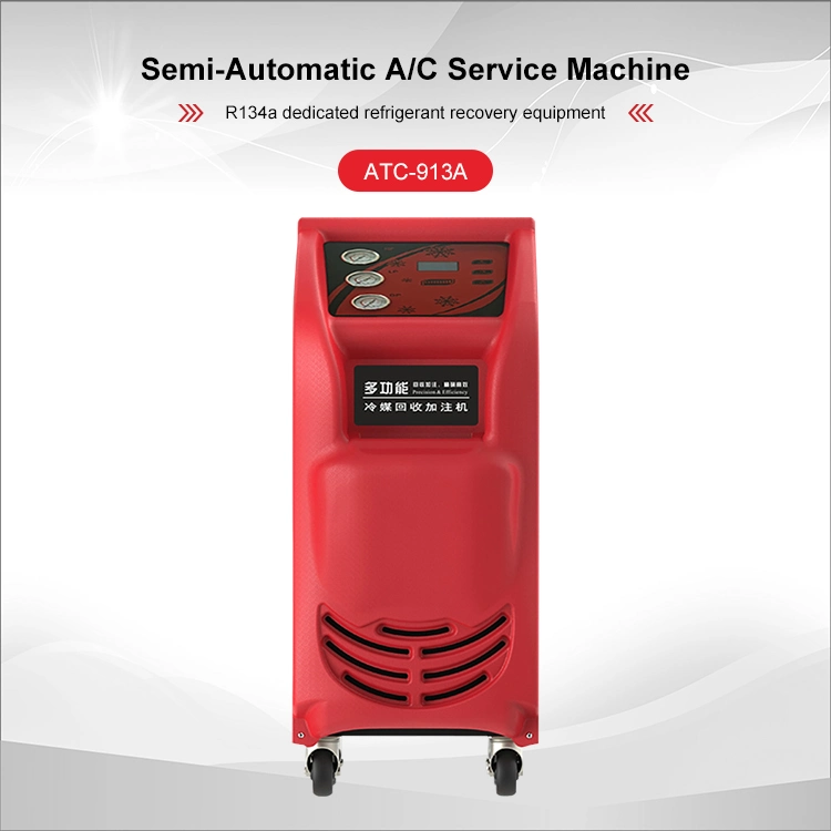 Semi-Automatic A/C Service Machine R134A Dedicated Refrigerant Recovery Equipment