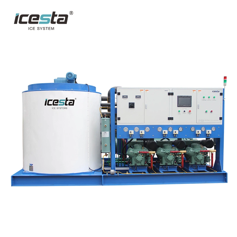 Hot Sales 1t 5t 10t 20t 30 Tons Ammonia Refrigeration System Industrial Ice Flake Machine for Fish