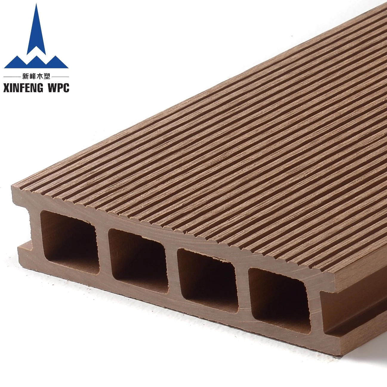 Le bois composite en plastique anti-patinage WPC Deck-de-chaussée