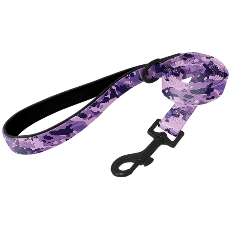 Hot Selling Factory Custom Seven-Piece Set Camouflage Purple, Pet Collar, Pet Harness, Pet Leash, Bow Tie, Safety Rope