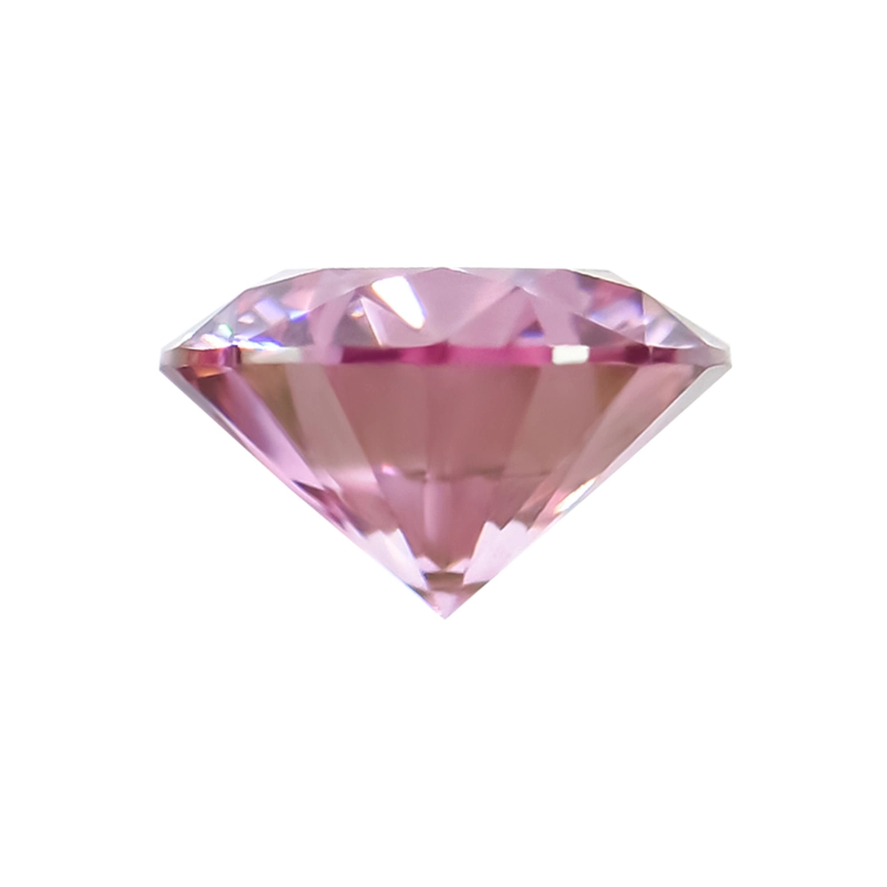 Розовый цвет Moissanite с драгоценными камнями Gra доклад круглая форма Moissanite Diamond