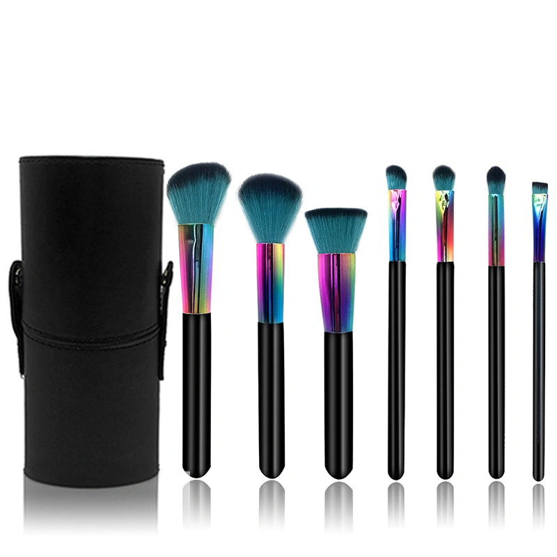 Premium Cosmetic Makeup Brush Set for Foundation Blending Blush Concealer Eye Shadow Cruelty Free Synthetic Fiber Bristles Travel Make up Brushes with Bag