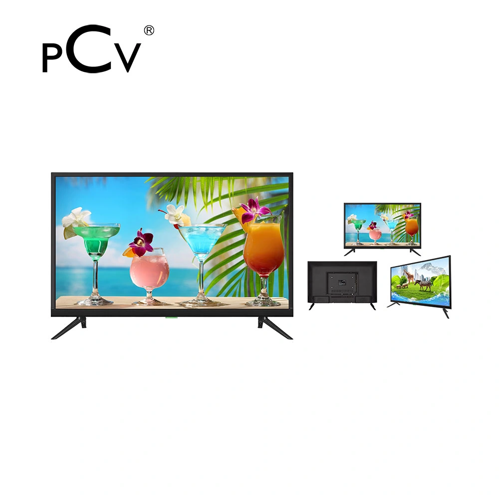 Barato preço grossista Pcv 32" 40" 43" LCD Flat TV Solar HD TV LCD LED coloridos FHD DVB Android Market smart TV personalizada