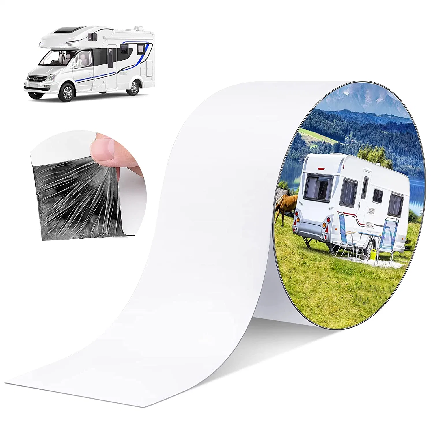 RV Roof Tape, RV Sealant Tape for Camper Roof Repair, Trailer Roof Sealant, Stop Camper Roof Leaks