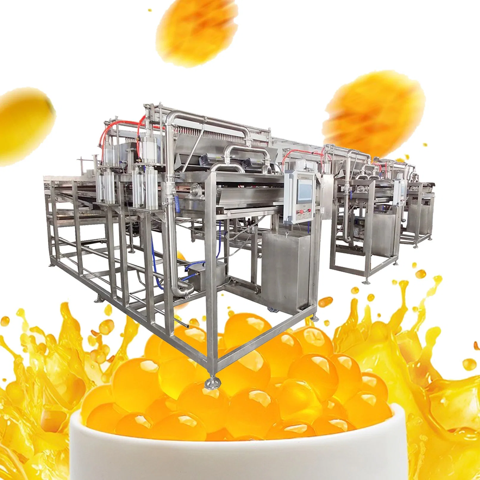 Green Health Food Juice Filling Ball Manufacturing Line Diamond Agar Ball Production Machine